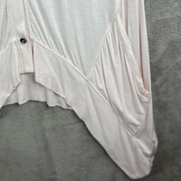 LOGO LORI GOLDSTEIN Pink Button-Up Sleeveless Cardigan w/ Pockets Medium - Picture 7 of 15